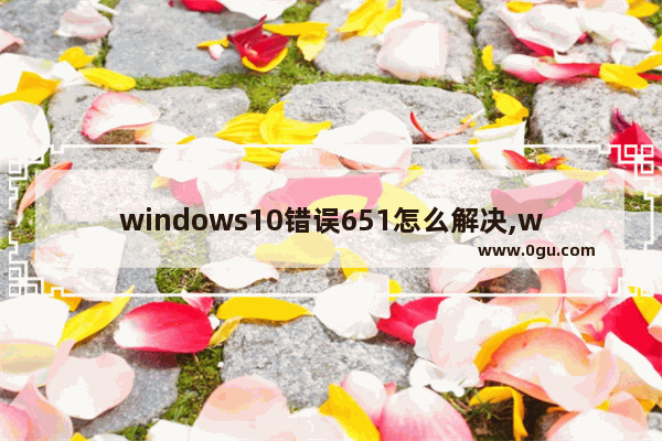 windows10错误651怎么解决,win10电脑错误651最快解决方法