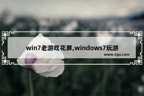 win7老游戏花屏,windows7玩游戏花屏