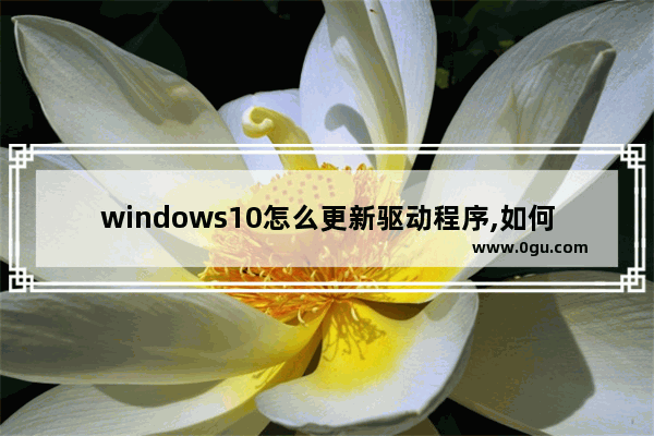 windows10怎么更新驱动程序,如何更新显卡驱动程序win10