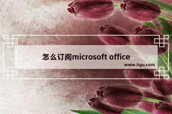 怎么订阅microsoft office,平板用word提示订阅office365