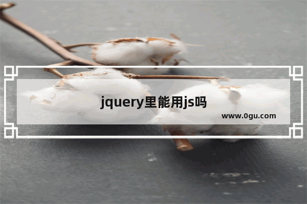 jquery里能用js吗