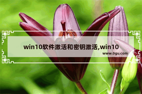 win10软件激活和密钥激活,win10激活密钥软件