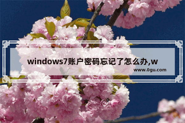 windows7账户密码忘记了怎么办,win7系统恢复用户名密码