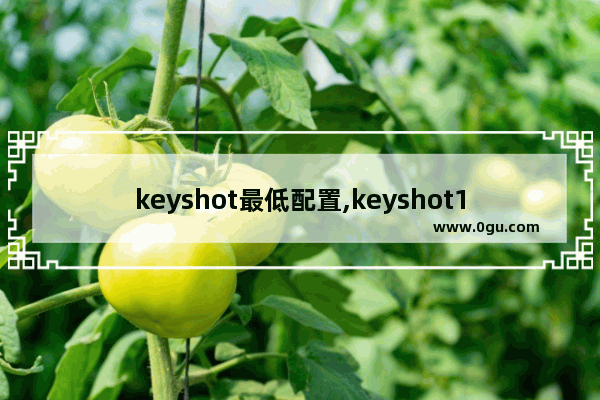 keyshot最低配置,keyshot10需要什么配置