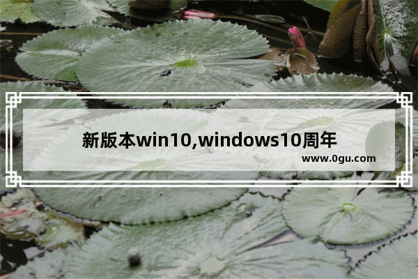 新版本win10,windows10周年更新