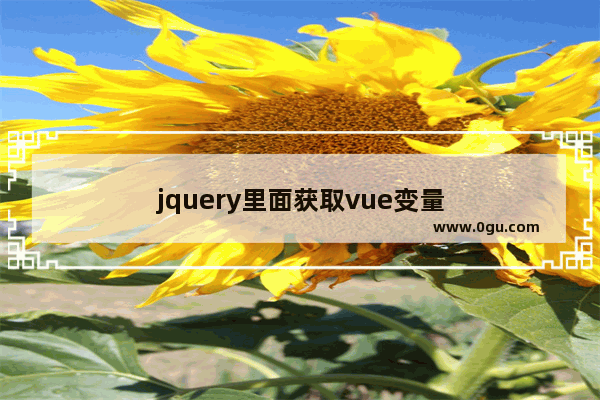 jquery里面获取vue变量