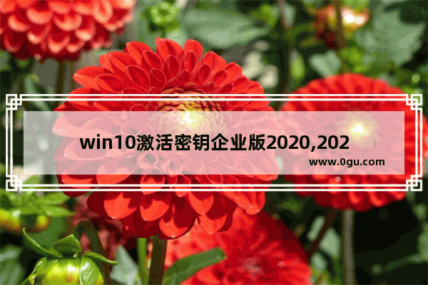 win10激活密钥企业版2020,2020免费版win10激活密钥大全(有效激活)