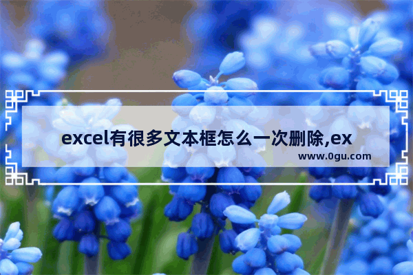 excel有很多文本框怎么一次删除,excel里面如果一次性删除多个文本框