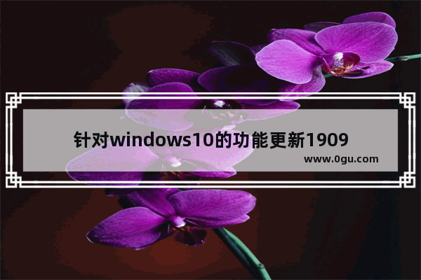 针对windows10的功能更新1909安装失败,windows更新1909安装失败