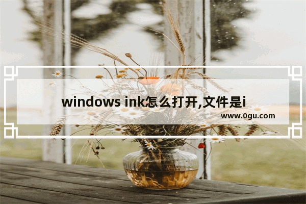 windows ink怎么打开,文件是ink的可以打开吗