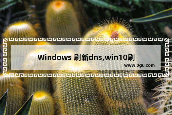 Windows 刷新dns,win10刷新dns缓存命令