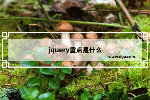 jquery重点是什么