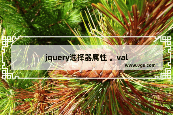 jquery选择器属性 。val