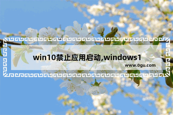 win10禁止应用启动,windows10强制关闭应用