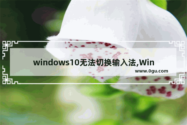 windows10无法切换输入法,Win10无法切换输入法