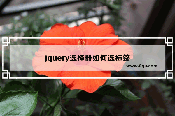 jquery选择器如何选标签