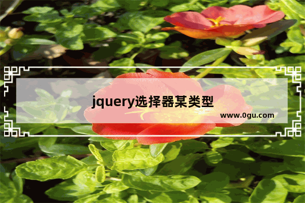 jquery选择器某类型