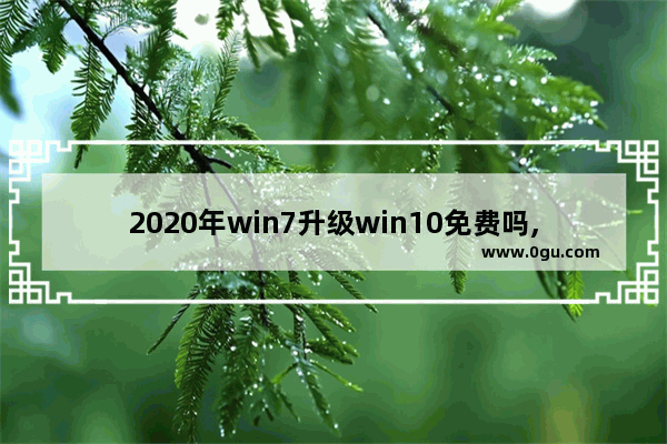 2020年win7升级win10免费吗,2020win7升级win10有必要吗