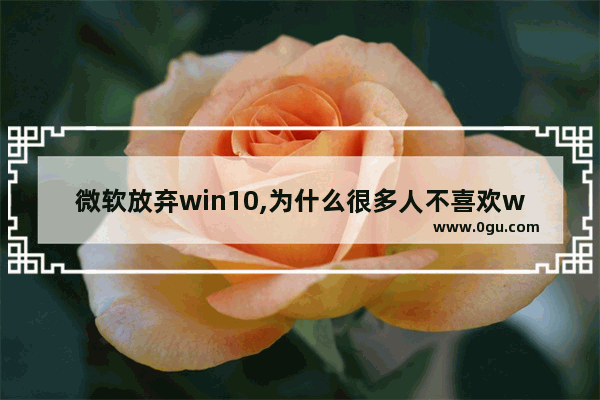 微软放弃win10,为什么很多人不喜欢win10