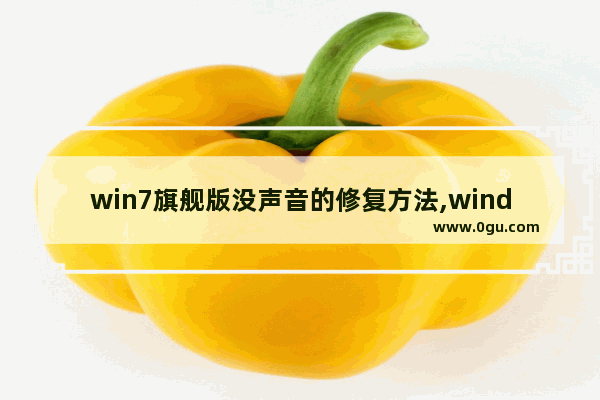 win7旗舰版没声音的修复方法,windows7旗舰版没有声音怎么办 