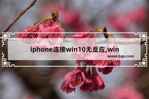 iphone连接win10无反应,win10连不上iphone