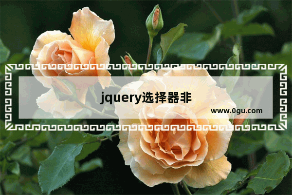 jquery选择器非