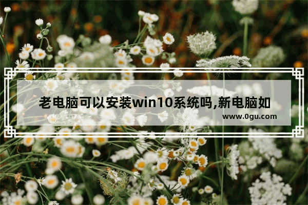 老电脑可以安装win10系统吗,新电脑如何安装windows10系统