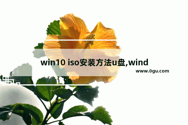 win10 iso安装方法u盘,windows10 iso u盘安装