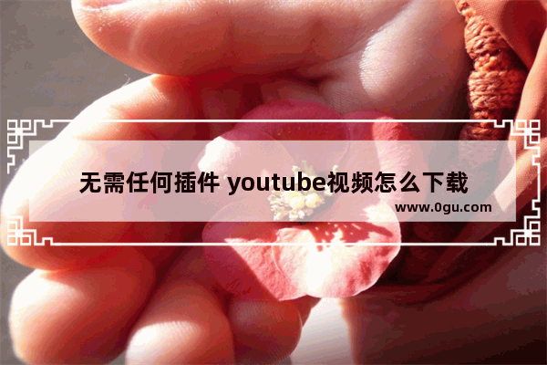 无需任何插件 youtube视频怎么下载?