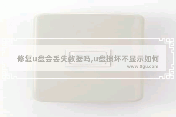 修复u盘会丢失数据吗,u盘损坏不显示如何恢复数据