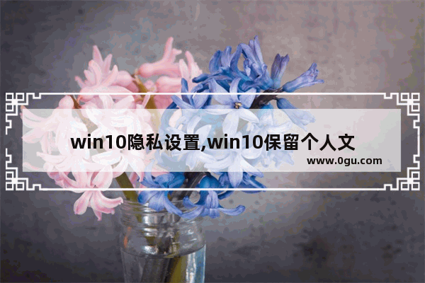 win10隐私设置,win10保留个人文件是哪些