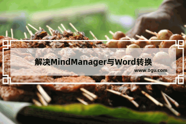 解决MindManager与Word转换慢.错误及死机问题