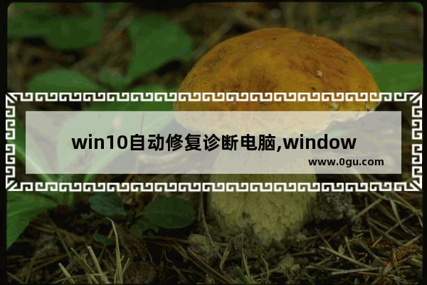 win10自动修复诊断电脑,windows10自动诊断