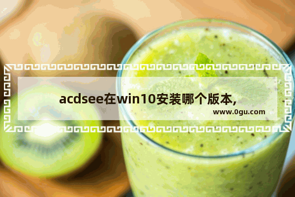 acdsee在win10安装哪个版本,