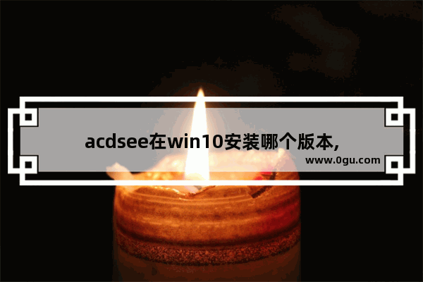 acdsee在win10安装哪个版本,