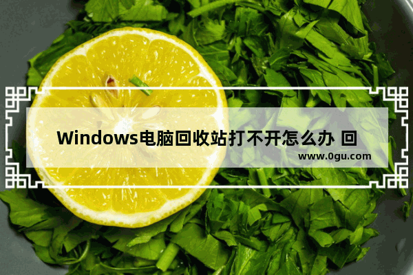 Windows电脑回收站打不开怎么办 回收站打不开的解决方法