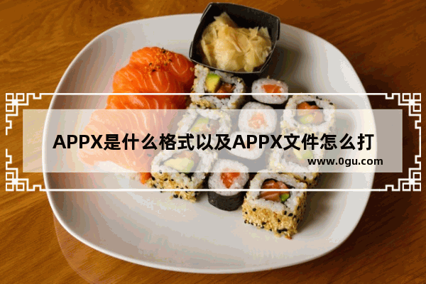 APPX是什么格式以及APPX文件怎么打开？