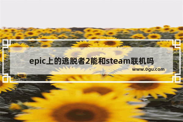 epic上的逃脱者2能和steam联机吗,epic脱逃者2中文怎么设置脱逃者2中文设置方法