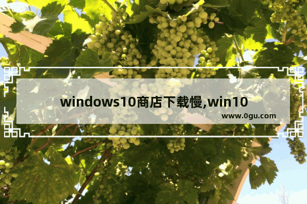 windows10商店下载慢,win10商店下载速度实在太慢了