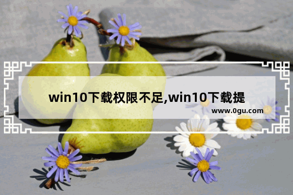 win10下载权限不足,win10下载提示没有权限