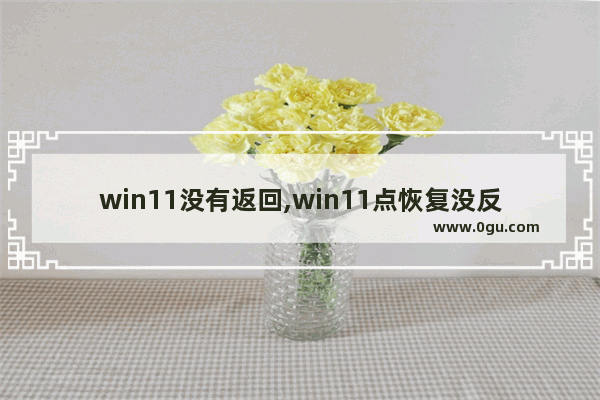 win11没有返回,win11点恢复没反应