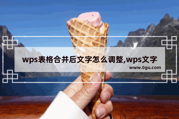 wps表格合并后文字怎么调整,wps文字合并单元格后文字怎么居中