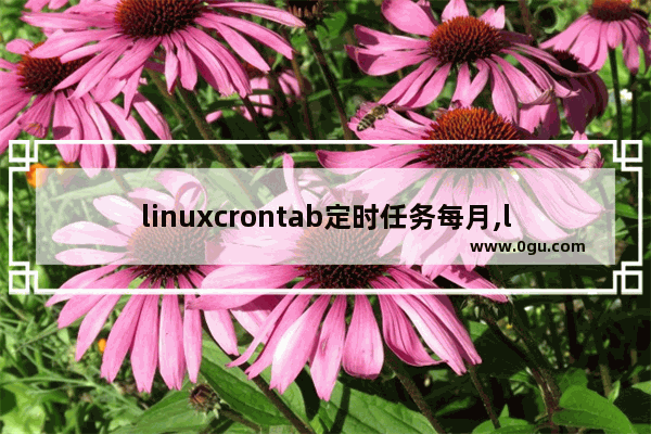 linuxcrontab定时任务每月,linux中crontab定时任务