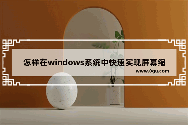 怎样在windows系统中快速实现屏幕缩放