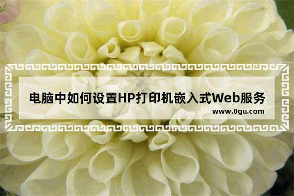 电脑中如何设置HP打印机嵌入式Web服务器EWS权限方法