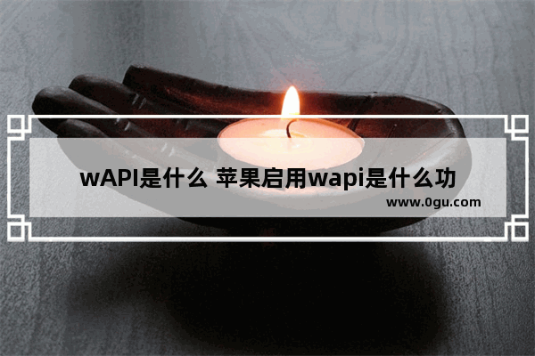 wAPI是什么 苹果启用wapi是什么功能