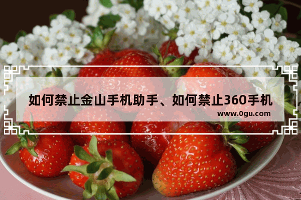 如何禁止金山手机助手、如何禁止360手机助手启动、禁止苹果手机助手的方法