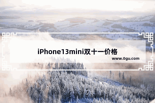 iPhone13mini双十一价格