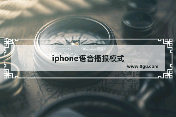 iphone语音播报模式