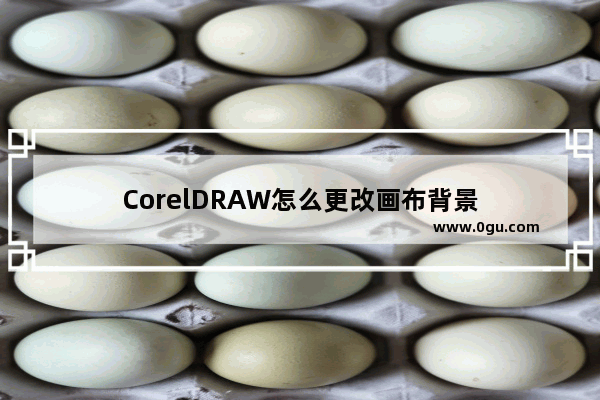 CorelDRAW怎么更改画布背景